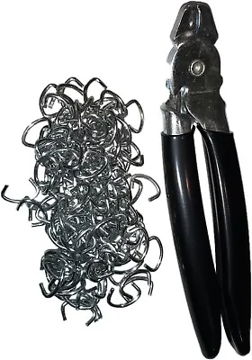 NEW ANGLE HOG RING PLIERS + 150 1/2  Galvanized Hog Rings HEAVY DUTY • $16.99