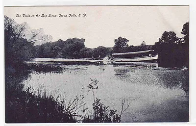 Steam Launch Viola Big Sioux River Sioux Falls South Dakota 1910c Postcard • $6.50