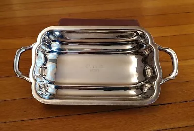 EPCA Bristol Silver Plated Monogram 1961 Tray W/handles 9.5 X 5  Candy Dish • $24.99