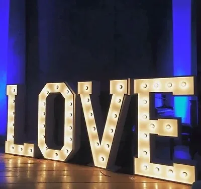 LOVE 4 Foot Led Light Up Marquee Letters • £25