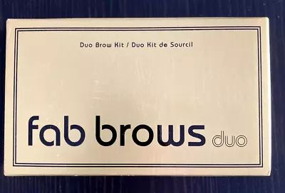 Fab Brows DUO Eyebrow Stencil Kit Dark Brown Chocolate • £14.99