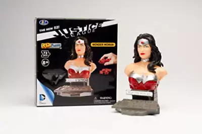 DC COMICS WONDER WOMAN FIGURE JIGSAW PUZZLE BUST 72 PIECE 3D In BOX SOLID NEW • $18.85