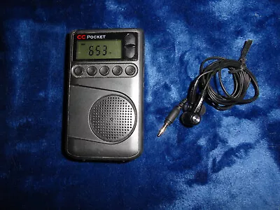 C. Crane CC Pocket Radio AM/FM Weather Band Radio Alarm Clock WORKS Vtg W/Buds • $19.99