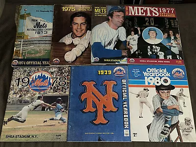 Lot NEW YORK METS Year Book 1974 1975 1977 (and Revised) 1978 1979 1980 • $9.99