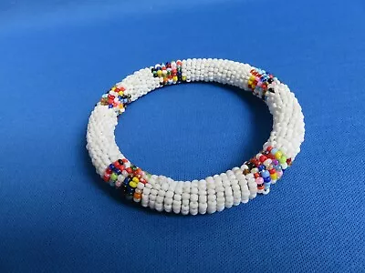 Maasai Beaded Bangle Bracelet TANZANIA East African Ethnic Jewelry MASAI NEW  B • $11.01