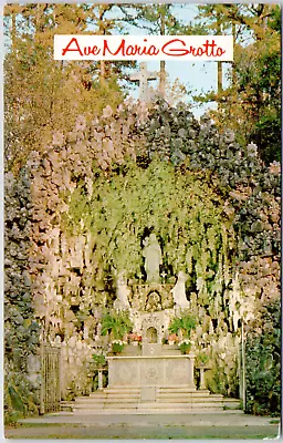 Ave Maria Grotto Cullman Alabama Benedict Monk Churches Shrines Vintage Postcard • $3.86
