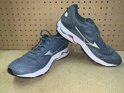 Mizuno Women's Wave Rider 23 Running Shoes Sneakers Gray Silver Size 10.5 • $34.39