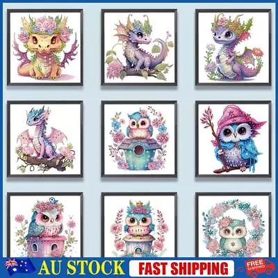 5D DIY Partial Special Shaped Drill Diamond Painting Dragon Owl Kit Decoration • $11.09