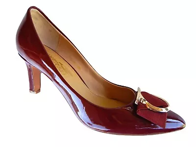 Salvatore Ferragamo Women's Designer Luxury Red High Heels - US 9 Made In Italy • $299.99