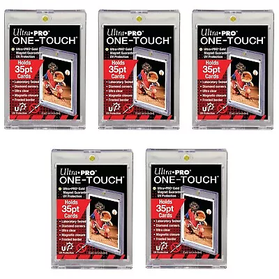 Lot Of 5 Ultra Pro One-Touch Magnetic Card Holder 35pt Point 5x • $12.95