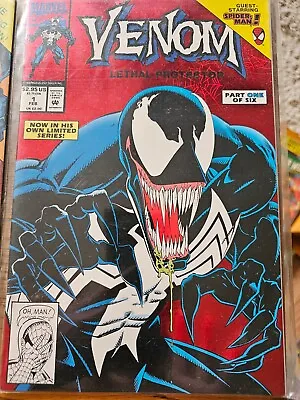 VENOM: LETHAL PROTECTOR #1 & 6 1993 First Solo Series Featuring Venom! MARVEL • $25.25