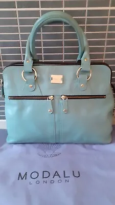 £79.99 • Buy Large Classic Modalu Pippa Deep Mint Green Leather Shoulder Grab Bag 