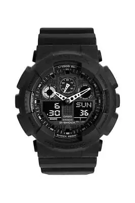 Casio G-shock Chronograph Black Strap Watch GA-100-1A1ER • $204.81