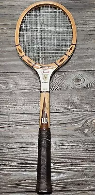 Vintage Wooden Wilson Stan Smith Autograph Speed Flex  Tennis Racket USA 4 5/8 • $18