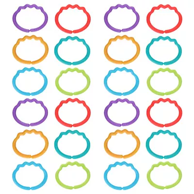 24 Pcs Plastic Finger Connecting Ring Baby Rings For Toy Links • £9.29
