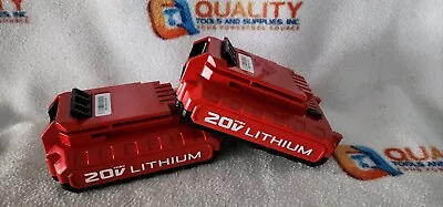 NEW Genuine Two (2) PORTER CABLE PCC680L 20V Max Lithium-Ion 1.5 Ah Batteries • $72