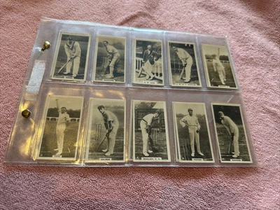 £10 • Buy Cigarette Cards Set 25 In Folder New Zealand Issues English Cricketers 1926