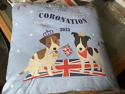 King Charles III Coronation Souvenir Cushion | Brand New WORLDWIDE. • £11.50