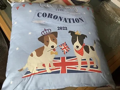 King Charles III Coronation Souvenir Cushions X 2 • £17.50