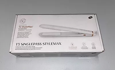 T3 SinglePass StyleMax Professional 1 Inch Flat Iron - White • $65.54