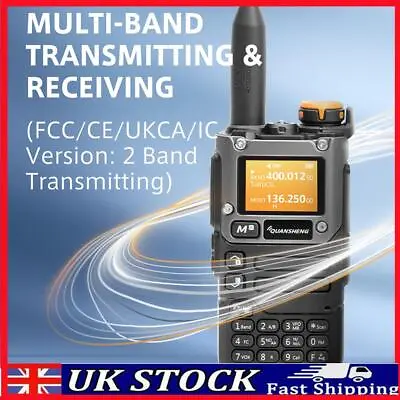 Two Way Radio Walkie VHF UHF Professional Dual Band Antenna Quansheng UV K58 EU • £28.99