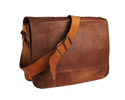 New Adorable Vintage Leather Men's Briefcase Laptop Case Messenger Shoulder Bag • $39.25