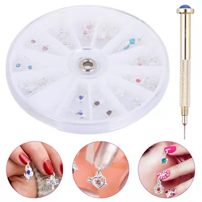 24Pcs Set Of Nail Drill Accessories And Dangle Charm Piercing Tool • £6.85