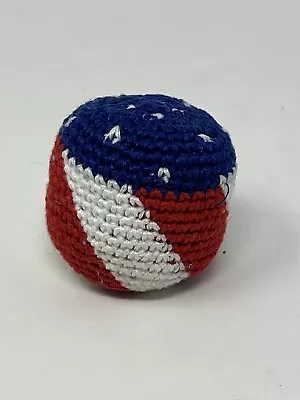 Red White Blue Hacky Sack Patriotic America Freedom Toy Cloth Ball Kick • $5