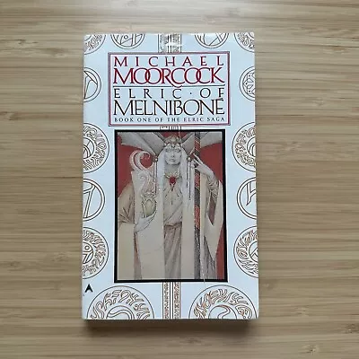 Michael Moorcock  Elric Of Melniboné  (1987) The Elric Saga #1 - Good Condition • $14.95