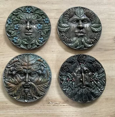 Complete Set Of 4 X Four Seasons Wall Plaques Pagan Wiccan Nemesis Now • £47