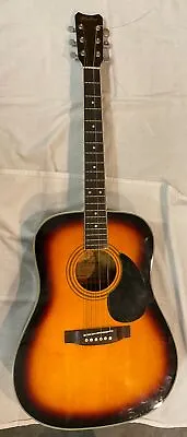 Hohner HW-400 SB Vintage Sunburst Acoustic Guitar • $203.04