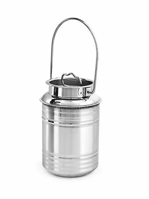 Stainless Steel Milk Storage Can Milk Container Oil Container 3 Litre • £30.07