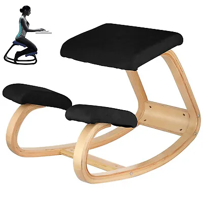 $74.39 • Buy Ergonomic Kneeling Chair Adjustable Bentwood Frame Chair For Straighten Backbone