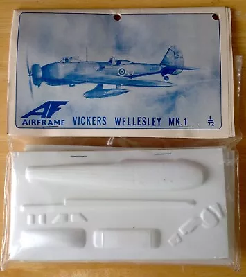 Airframe 1:72 WWII Vickers Wellesley MK.1 Vacuformed Model Plane Kit #16 Sealed • $19.99