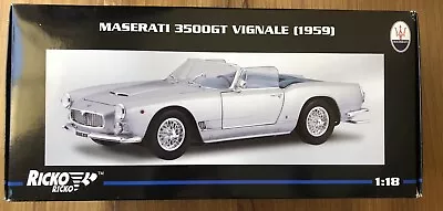 Ricko 1959 Maserati 3500GT Vignale 1/18 NEW NEVER USED Closed Box RARE Condition • $235