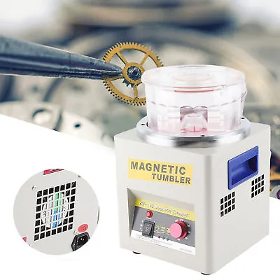 Magnetic Tumbler Jewelry Polisher Super Finishing Polishing Machine 220V • £153.12