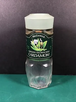 Vintage McCormick | Ground Cardamom | Spice Jar | Green Lid | Empty • $5.99
