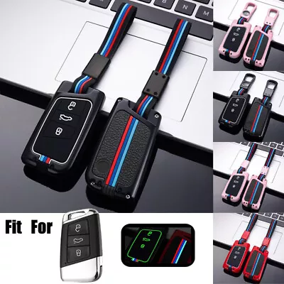 $26.55 • Buy Zinc Alloy Silicone Car Key Case Cover For VW Passat B8 Jetta Skoda Arteon Atlas