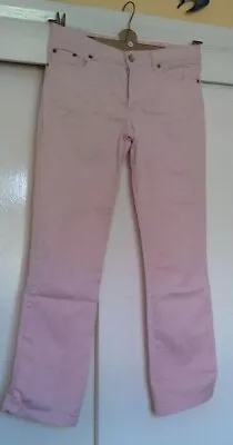 ZARA TRF PALE PINK DENIM JEANS - Size  (TRF EUR 34) - Excellent Condition • £4.50