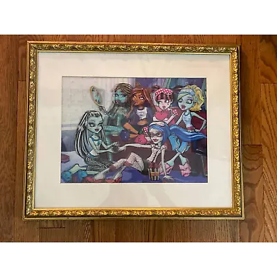 Monster High & Bratz Dolls 3-D Puzzle Wall Art - MATTED & FRAMED • $32.99