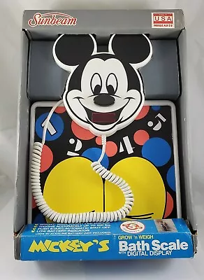 Sunbeam Mickey Mouse Bath Scale With Digital Display Mickey's Grow'n Weight  • $47.99