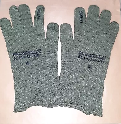 Manzella USMC Wool Glove Liners OD Green (XL) • $6.99