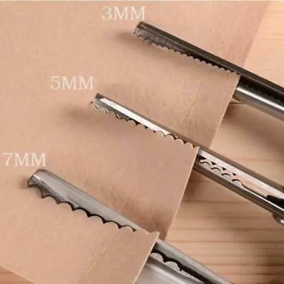 3/5/7mm Fabric Dressmaking Scalloped Edge Pinking Shears Scissors Clipper Diy • $12.49