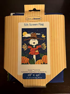 Snoopy Peanuts Fall Halloween Fall Thanksgiving Garden Yard Flag Large 28  X 40  • $19.99