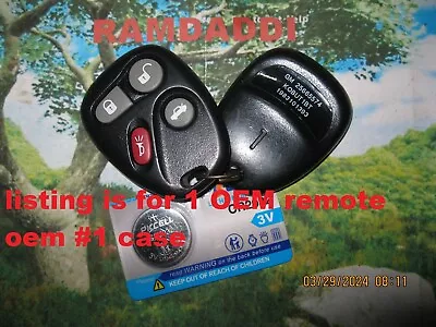 100% Original OEM 25665574 Key Fob Remote 99/05 Deville Seville Park Ave Lesabre • $22.95