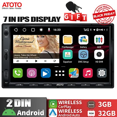 ATOTO S8 7  Android Car Stereo 2DIN W/ Wireless CarPlay & Android AutoBluetooth • $67.99