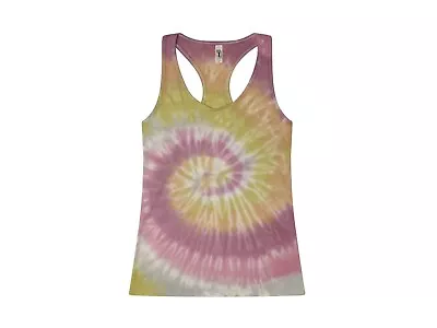 Multi-Color Tie Dye Racerback Tank Top Sleeveless  T-Shirt  Adult XS -XXL Cotton • $10.85