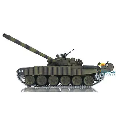 7.0 HengLong 1/16 3939 RC Tank T72 RTR Metal Battle Tank Metal Tracks New Armor • $256.41