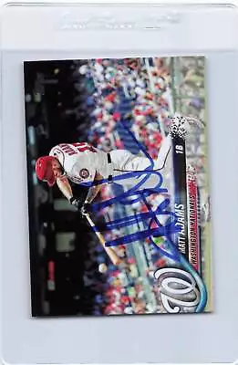 2018 Topps Update #US289 Matt Adams Nationals Signed Auto *J4817 • $4