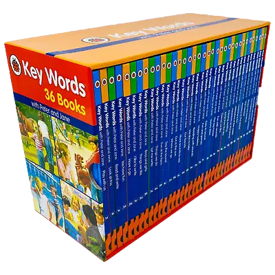 Ladybird Key Words With Peter And Jane 36 Books Collection Box Set NEW  • £31.99